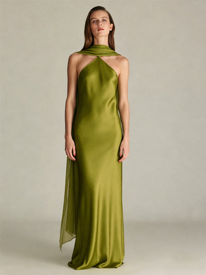 The Detachable Cape Dress