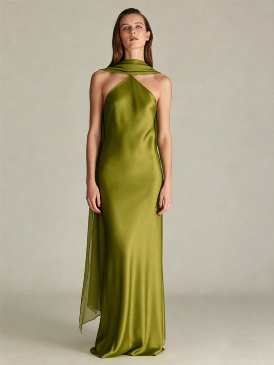 The Detachable Cape Dress